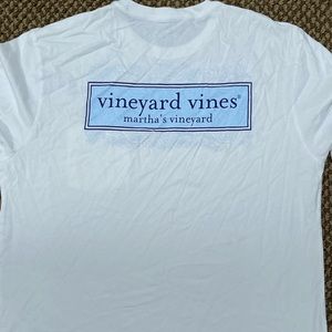 Vineyard Vines Carolina Blue Box Logo Long Sleeve Tee